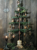 Antique Inspired Feather Tree with Acorns Pine cones Rustic Accents –  Fanatic's Country Attic